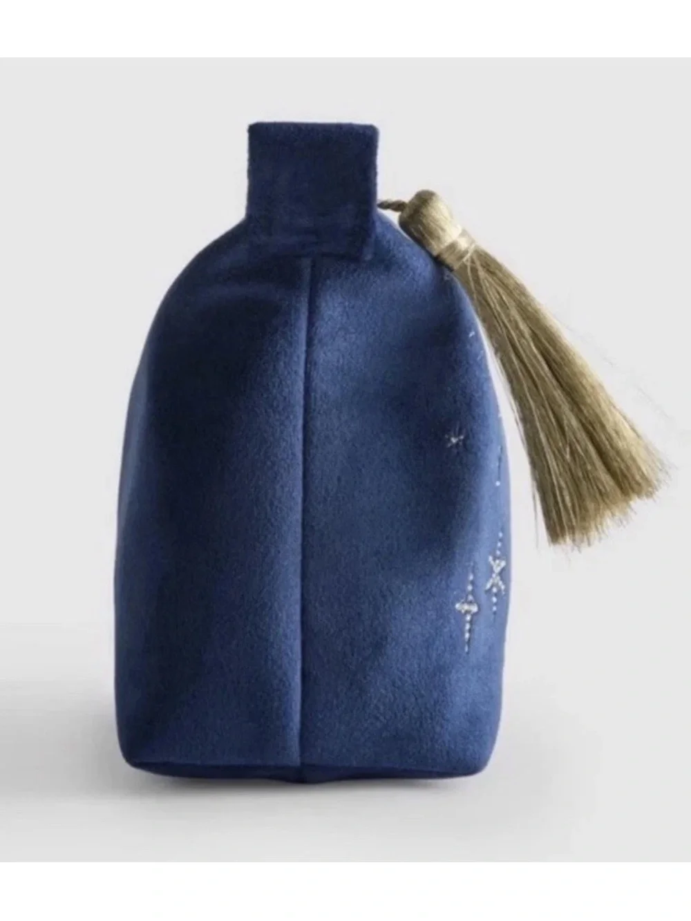 Primark Practical Magic Blue Zip Make-Up Bag/Pouch with Tassel Celestial